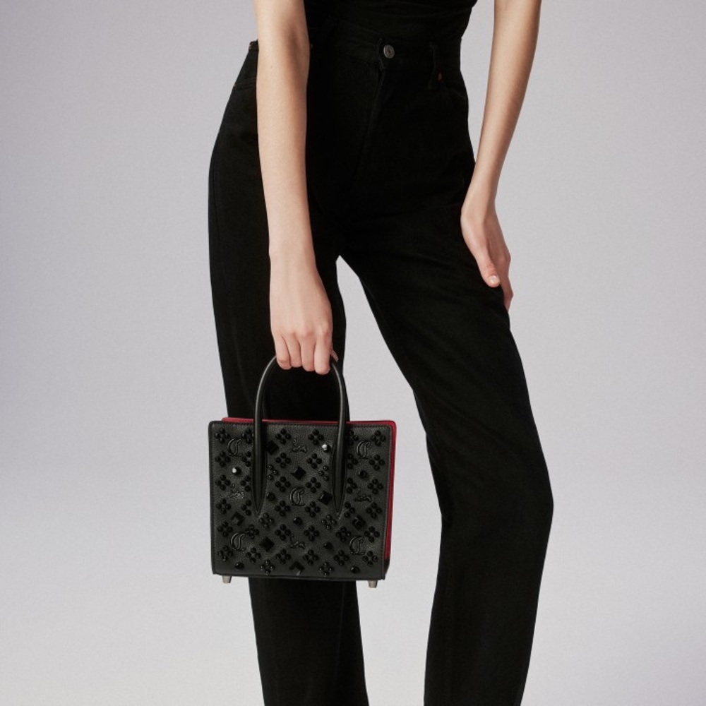 Christian Louboutin Black Mini Bag with Quilted Design